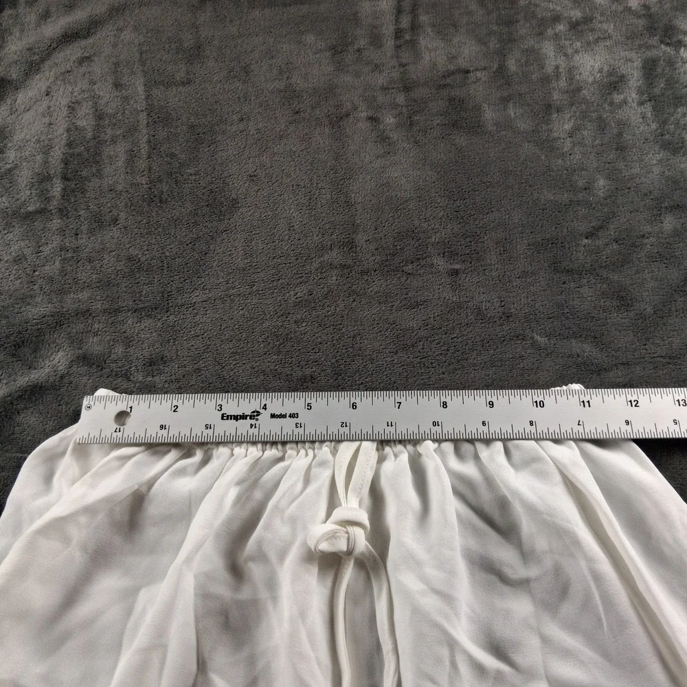 Shein Sleep Shorts Womens Small White Lace Trim Elastic Waist Pajama Bottoms